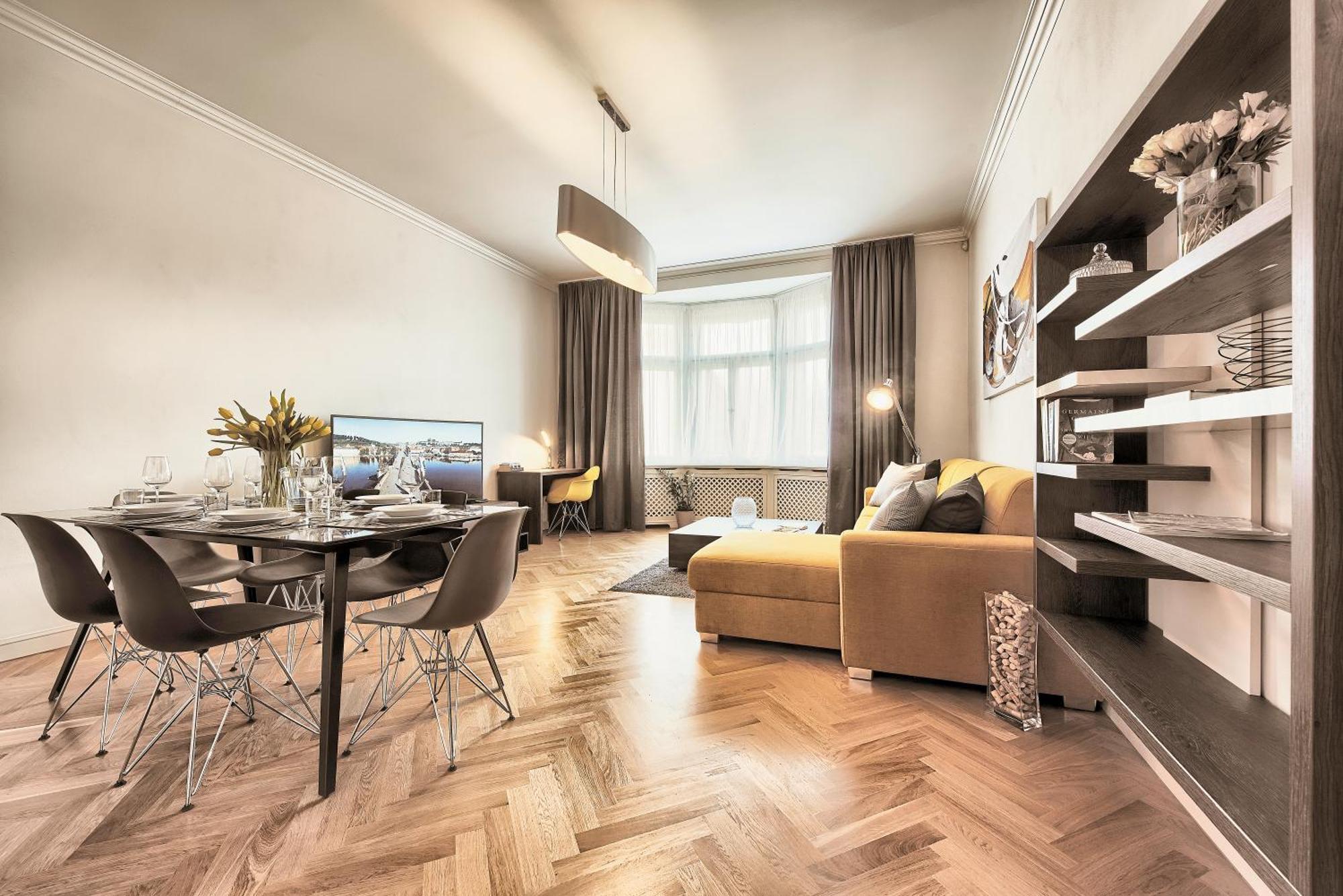Milosrdnych Apartments Prag Rum bild